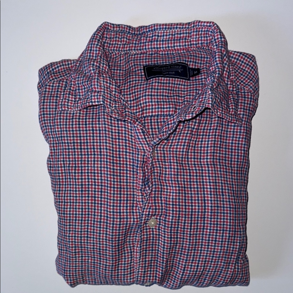 vineyard vines Check Linen Shirt